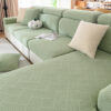 Diamond Jacquard Plush Full-Cover Stretch Couch Co