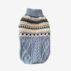 Fair Isle Pattern Knitted Linen Dog Sweater with C