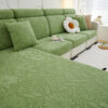 Floral Velvet Stretch Full Wrap Sofa Protector Cou
