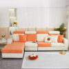 Floral Velvet Stretch Full Wrap Sofa Protector Cou