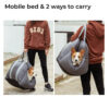 Dog Car Seat Bed - First Class