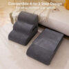 Adjustable Non-Slip Washable Soft Dog Stairs with 