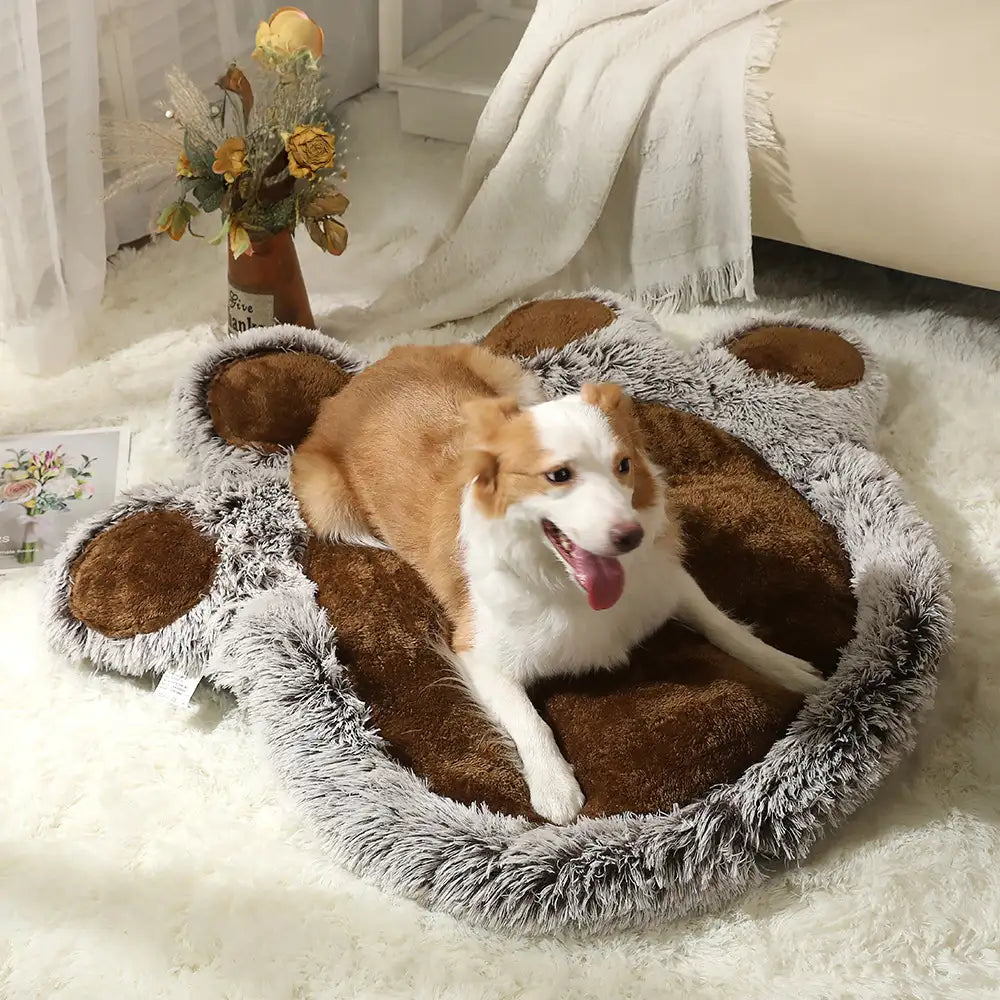 Bear Paw Plush Fluffy Comfortable Large Space Pet