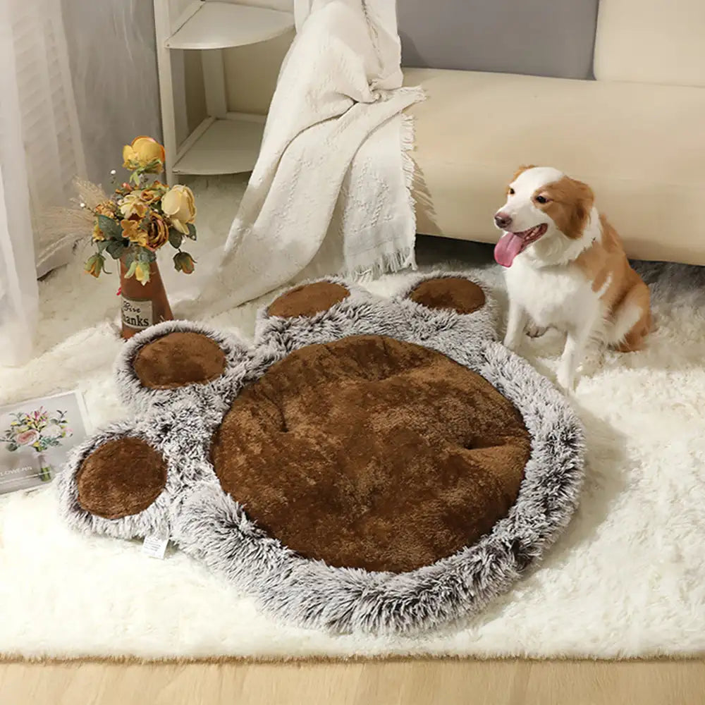 Bear Paw Plush Fluffy Comfortable Large Space Pet