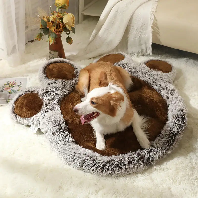 Bear Paw Plush Fluffy Comfortable Large Space Pet