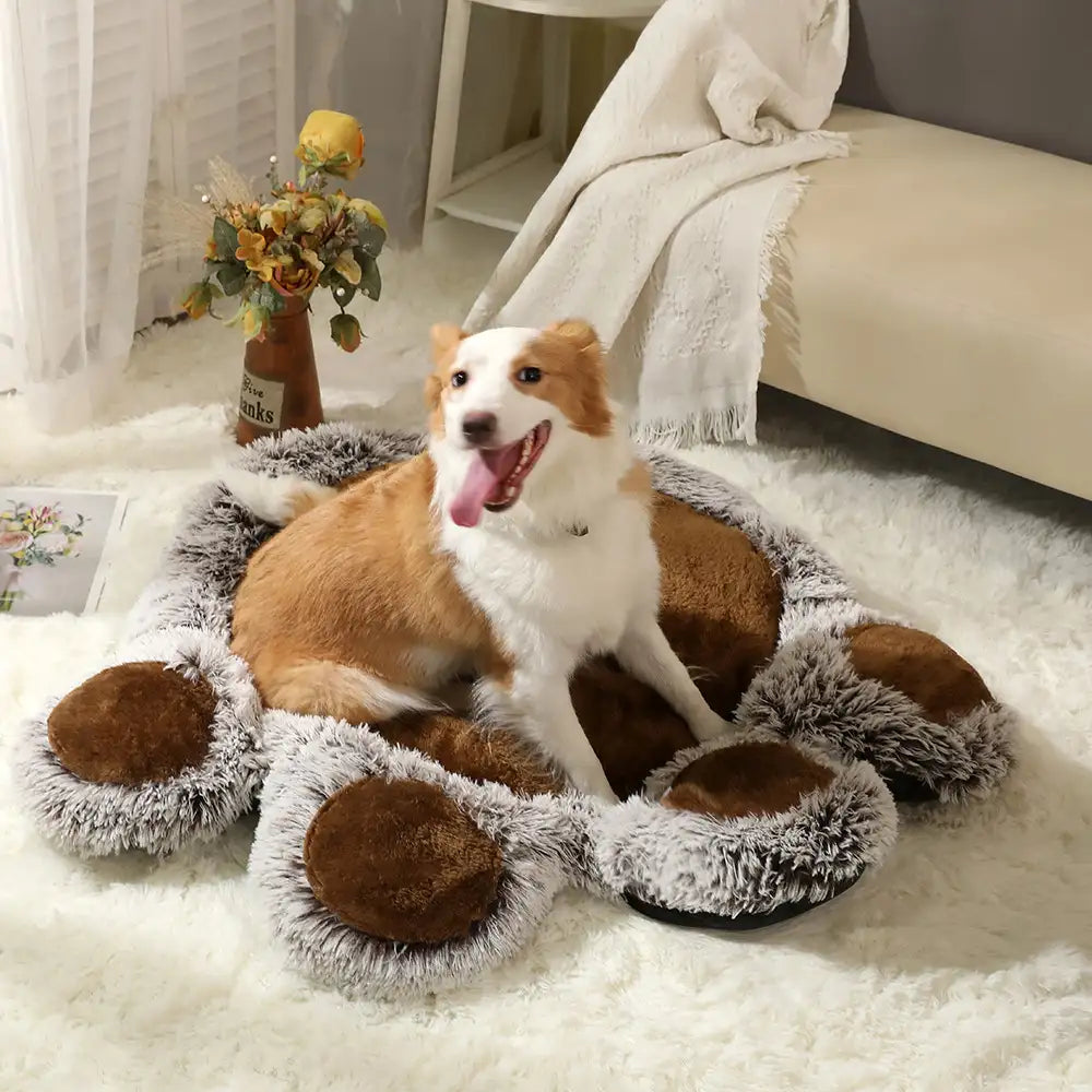 Bear Paw Plush Fluffy Comfortable Large Space Pet