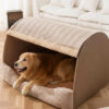 Cozy Cabin Portable Semi-Enclosed Dog Bed with Roo