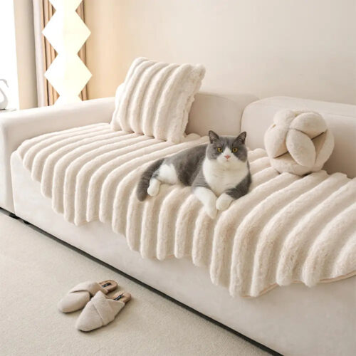 Fluffy Comfort Plush Furniture Protection Decorati