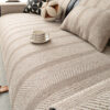 Minimalist Herringbone Weave Breathable Faux Linen