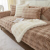 Modern Comfortable Faux Rabbit Fur Anti-Slip Couch