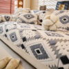 Modern Geometric Thick Plush Anti-Scratch Non-Slip