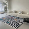 Modern Minimalist Living Room Rug Soft and Stylish