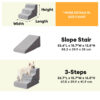 Multifunctional 2-in-1 Foldable Dog Stairs with Ra
