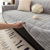 One-Piece Cozy Flannel Sofa Protection Non-Slip Co