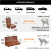 Pet Friendly Faux Leather Car Seat Mask - Waterpro