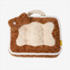 Plush Color-Blocked Creative Bolster Pet Bed
