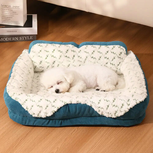 Plush Contrast Jacquard Neck Support Fashion Pet B