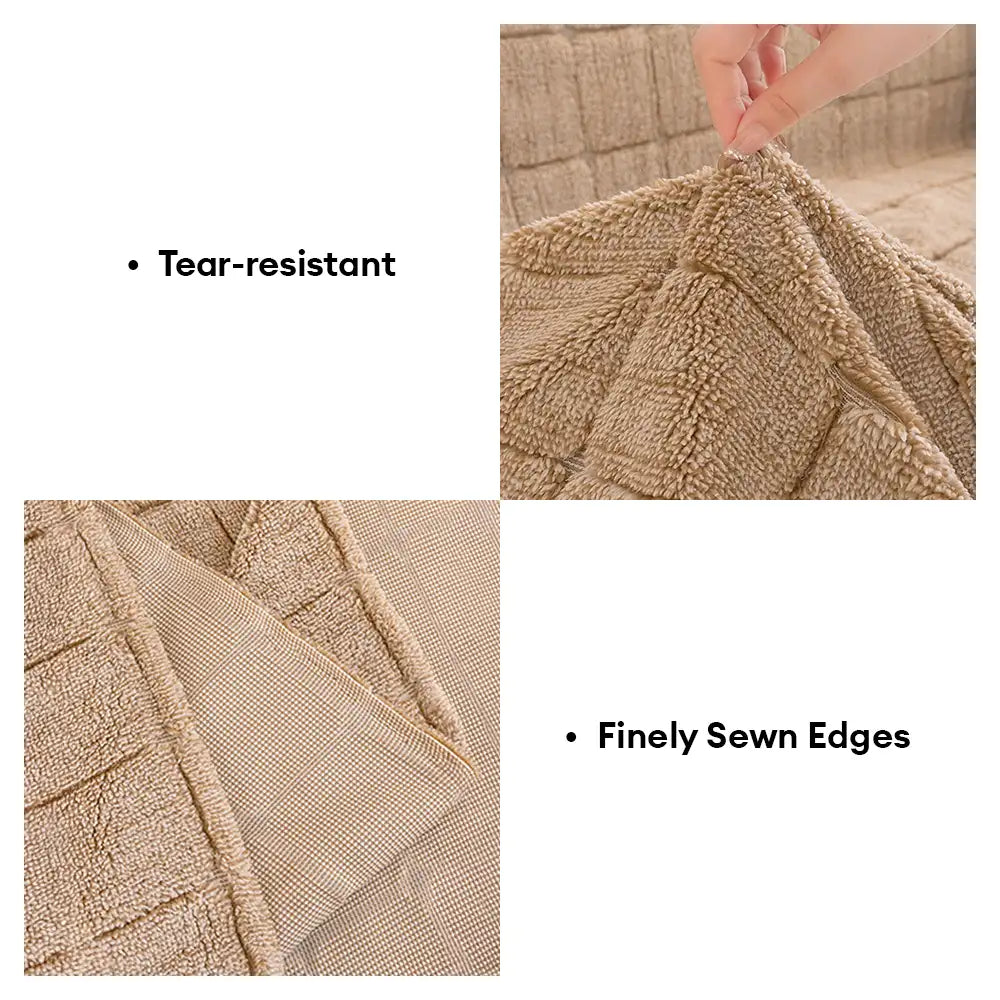 Plush Quilted Classic Checkered Comfortable Thicke