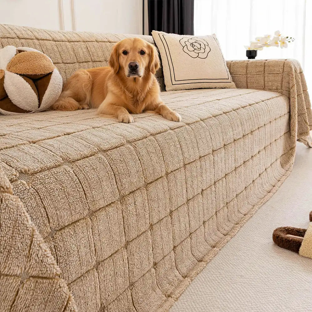 Plush Quilted Classic Checkered Comfortable Thicke