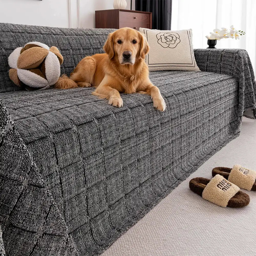 Plush Quilted Classic Checkered Comfortable Thicke