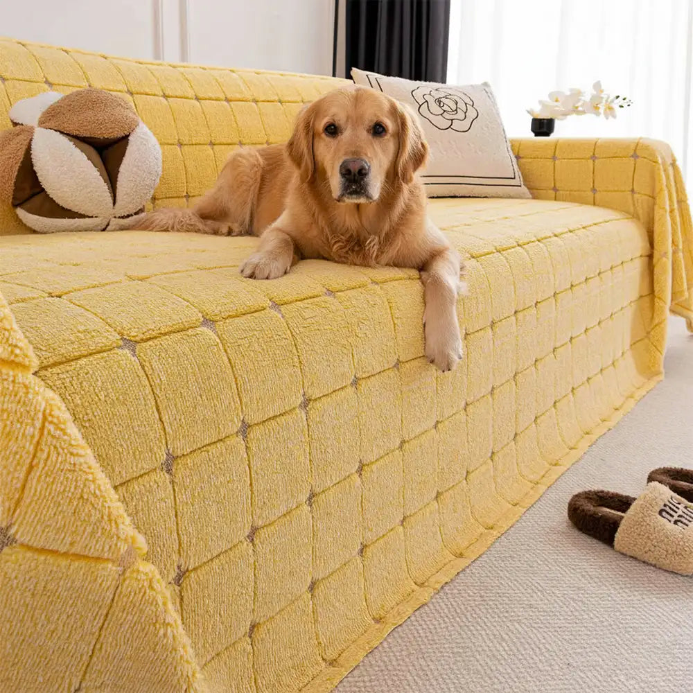 Plush Quilted Classic Checkered Comfortable Thicke