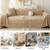 Simple Thickened Soft Fleece Fabric Sofa Protectio
