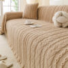 Simple Thickened Soft Fleece Fabric Sofa Protectio