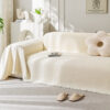 Soft Water-resistant Teddy Plush Throw Couch Cover