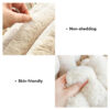 Softness Faux Rabbit Fur Warming Pillow Dog Bed - 