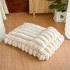 Softness Faux Rabbit Fur Warming Pillow Dog Bed - 