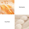 Striped Faux Rabbit Fur Multi Functional One Piece