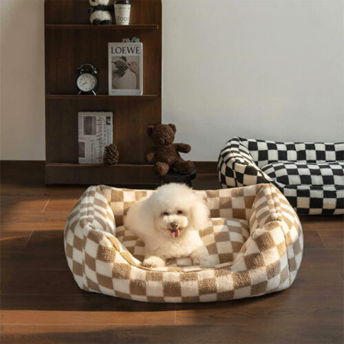 Stylish Checkerboard Warmth Removable Washable Do