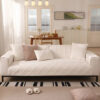 Velvety Soft Short Plush Modern Interiors Couch Co
