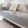 Chenille Anti-Slip Butterfly Pattern Morandi Color
