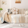 Colorful Rainbow Gradient Full Sofa Drape Throw Co