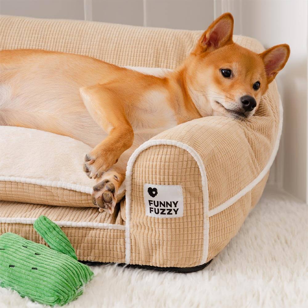 Deluxe Flannel Double-Layer Orthopedic Dog Sofa Be