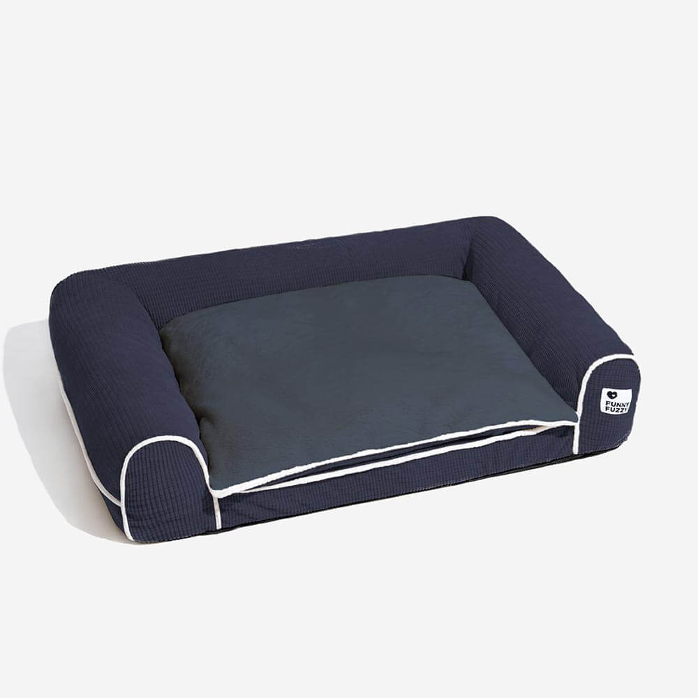 Deluxe Flannel Double-Layer Orthopedic Dog Sofa Be