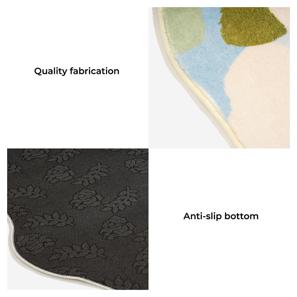 Greenery Forest Heterotype Plush Carpet Pet Mat Pe