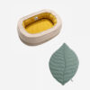 Leaf Shape Dog Blanket With Donut Dog Bed Luxury D