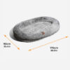 Luxury Super Large Sleep Deeper Oval Bed Human Dog