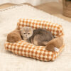 Vintage Leisure Diamond Dog & Cat Sofa Bed