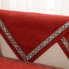 Geometric Decor Solid Color Chenille Non-Slip Comf