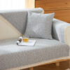 Hand-woven Cotton Linen Non-slip Couch Cover for A