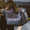Lace Stripe Travel Safety Waterproof Dog Car Seat 