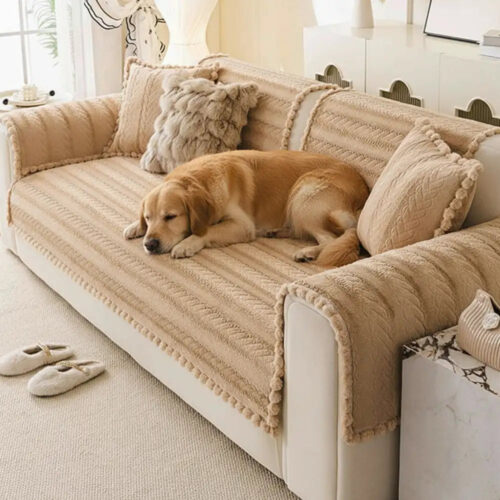 Lazy Chic Plush Winter Sofa Protector Skin-Friendl