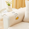 Lovely Cat's Paw Sherpa Fleece Anti-Slip Couch Cov