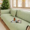 Luxury Solid Color Leaf Textured Jacquard Sofa Pro