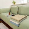 Luxury Solid Color Leaf Textured Jacquard Sofa Pro