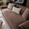 Modern Asymmetrical Stripes Soft Plush Non-Slip Co