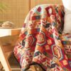 Moroccan Jacquard Multifunctional Throw Blanket Co